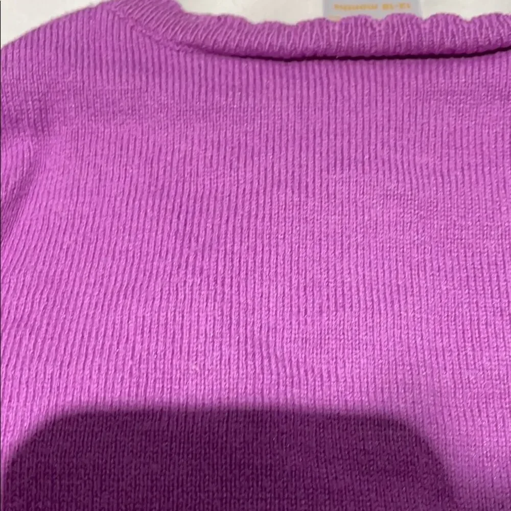 Gymboree 12-18m lavender cardigan worn once